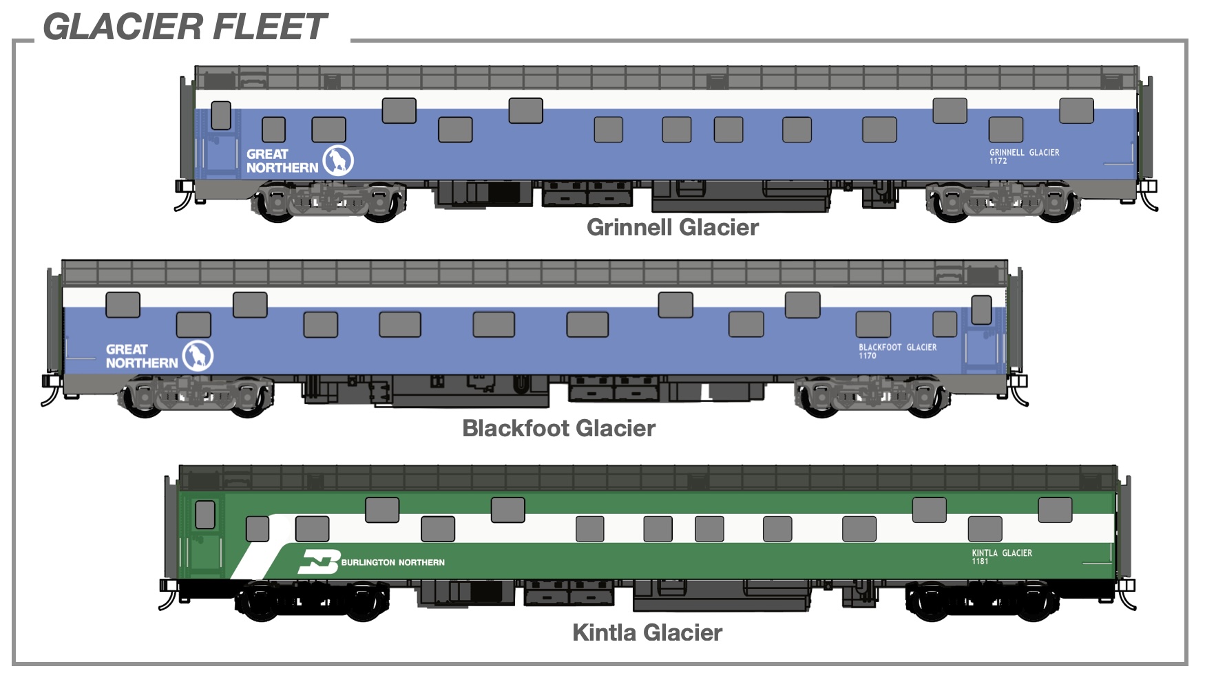RS – ‘GLACIER’ FLEET – GN BSB & BN