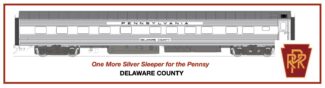PRR SILVER Sleeper Delaware County