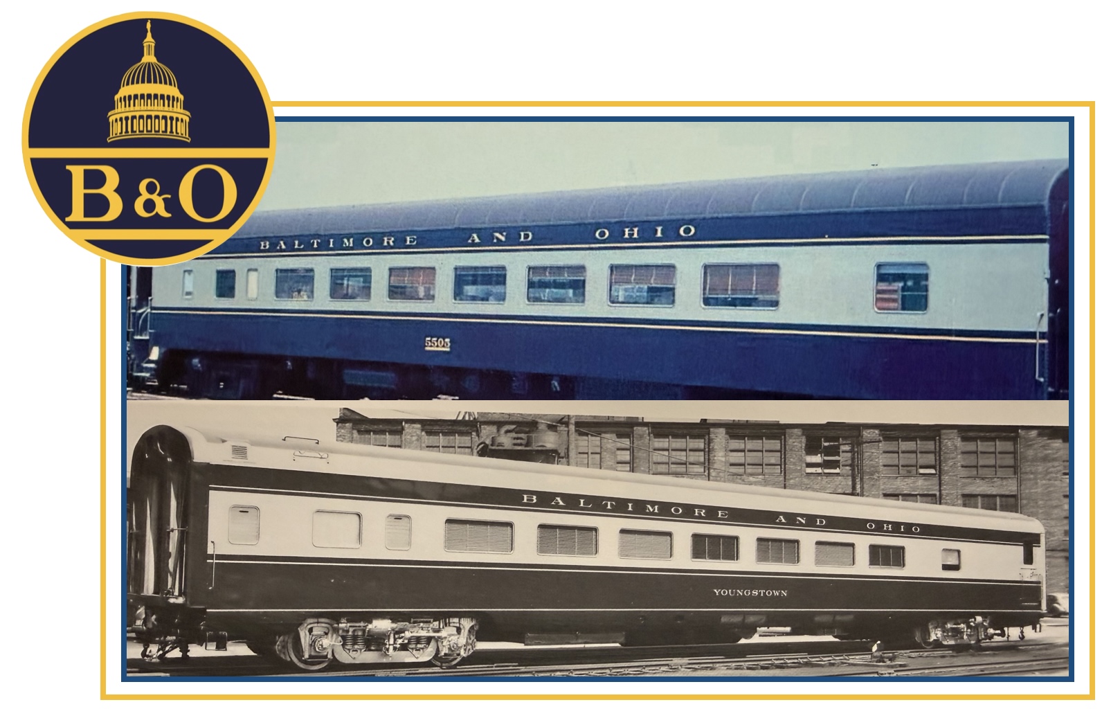 RailSmith- B&O – Coach Pair